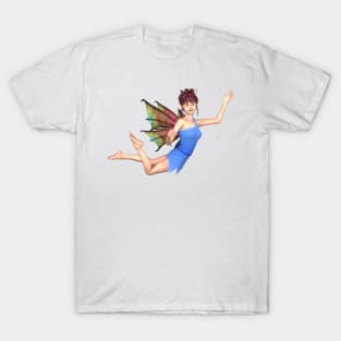 hello world elf fairy faerie flying dragon wings T-Shirt